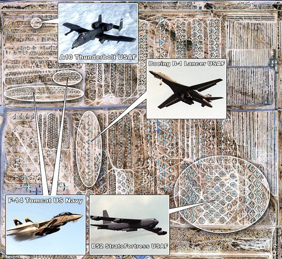   أين تدفن الطائرات: غوغل يكشف أكبر مقبرة للطائرات في العالم Planes15