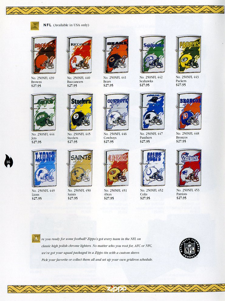 CATALOGUE - Catalogue ZIPPO Collection 1997 (version américaine) 1611