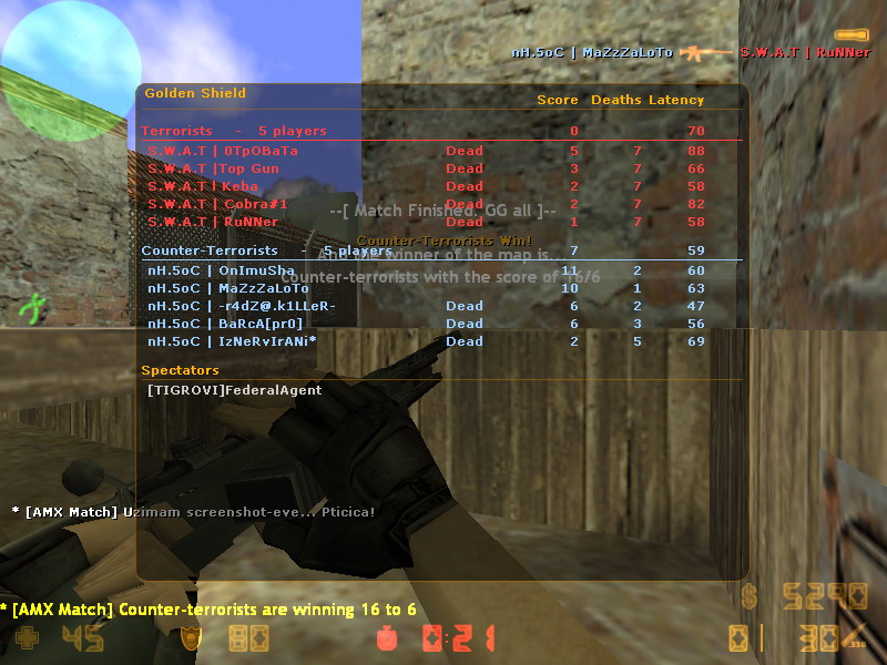 nH.5oC  vs  S.W.A.T De_inf11