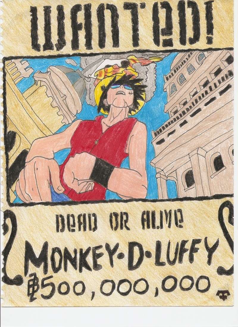Luffy wanted poster Scan0011