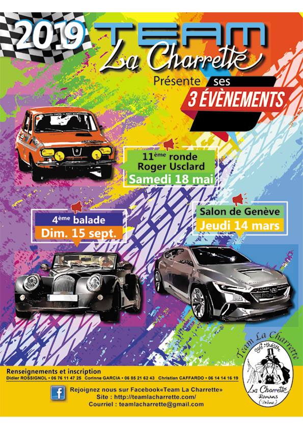 Calendrier 2019 Team la Charette 51176010