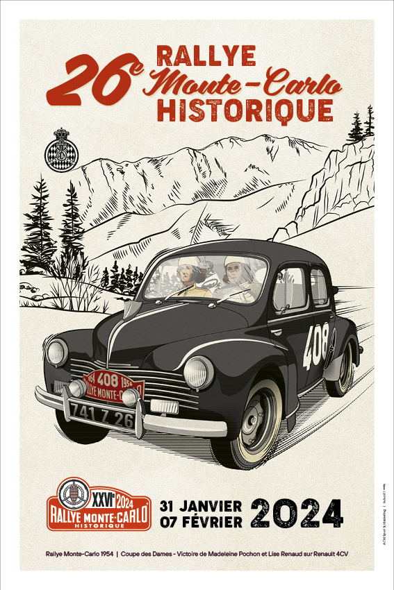 26ème RALLYE MONTE-CARLO HISTORIQUE 31 janvier au 07 février 2024 Visuel14