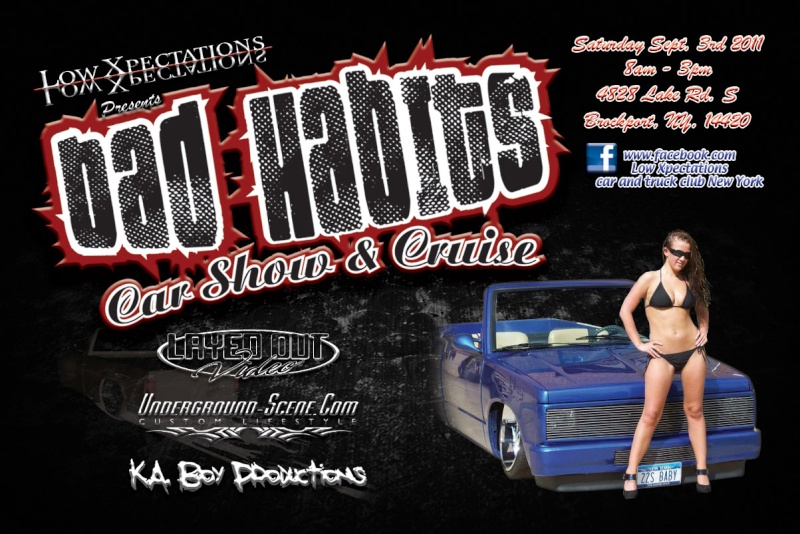 Bad Habits Car and Truck Show September 3rd Flyer10