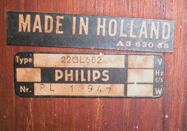 Vintage Philips 22GL562 Loudspeaker 1960s (used) SOLD Philip15