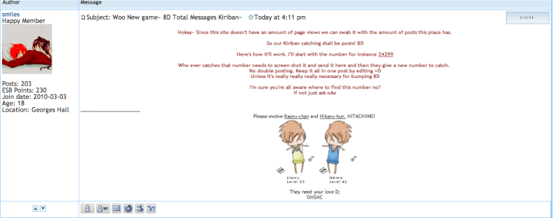 Woo New game~ 8D Total Messages Kiriban~ Screen10