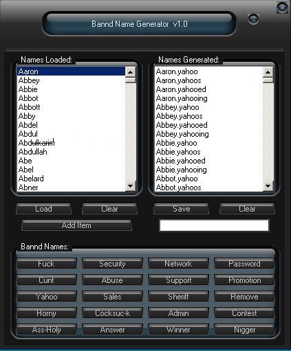 Bannd Name Generator Banned10