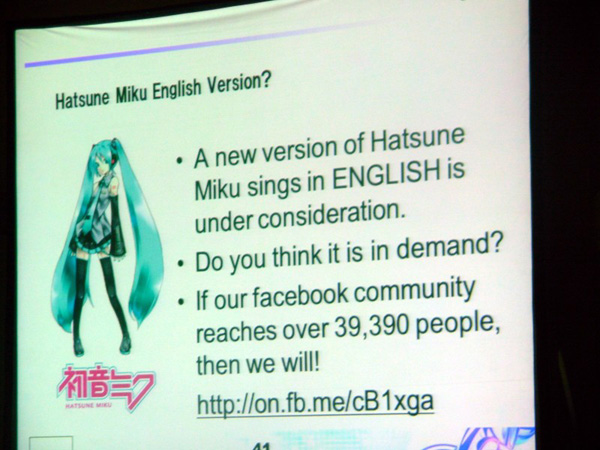 Hatsune Miku might get English voicebank and go to US Englis10