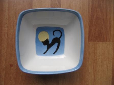 Bols à croquettes ou à eau pour chat, en porcelaine peinte à la main Bolcha12