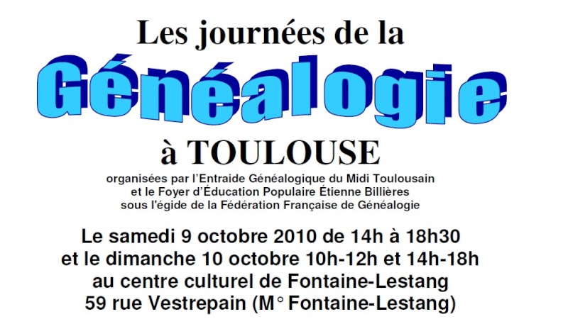 Journées de la généalogie à Toulouse 2010-010