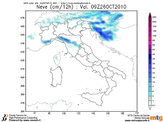 2010 - Osservazioni del 24 ottobre 2010. 26ott010