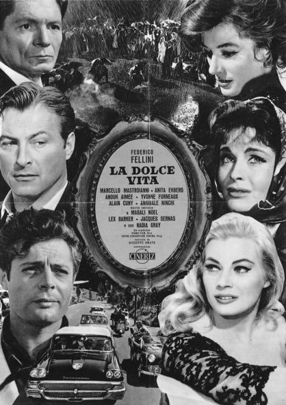 La dolce vita. 1959 . Federico Fellini. Plakat11