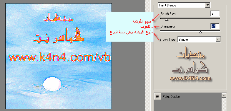 تعلم الفوتوشوب خطوة بخطوة (قائمة الفلاتر) Paintd10