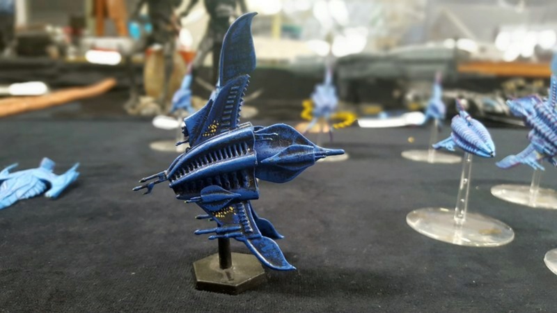 Babylon 5 Minbari Flotte aus dem Table Top Spiel "A Call to Arms" vom MGP Comp_271