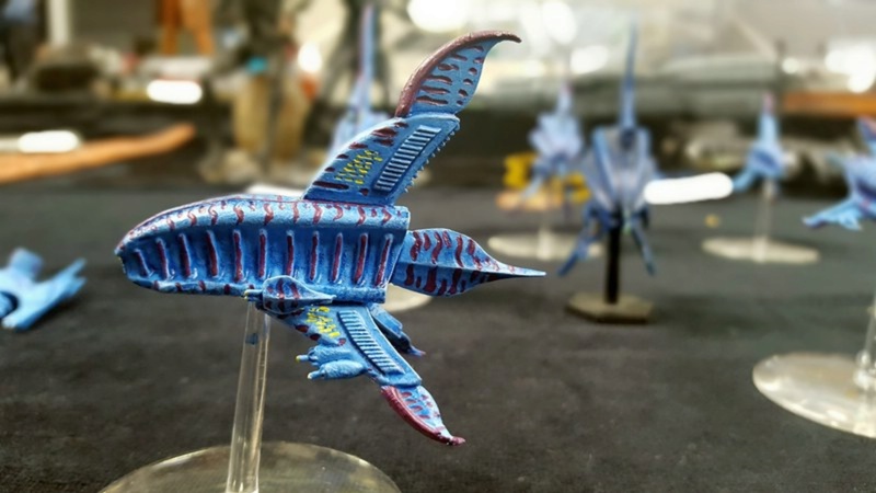 Babylon 5 Minbari Flotte aus dem Table Top Spiel "A Call to Arms" vom MGP Comp_276