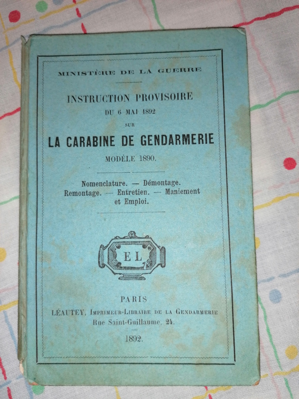  Instructions sommaires sur le revolver modèle 1892 Img_2284