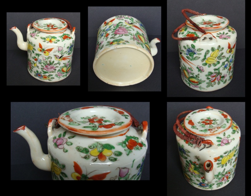 Chinese teapot, Famille Rose, Canton   211