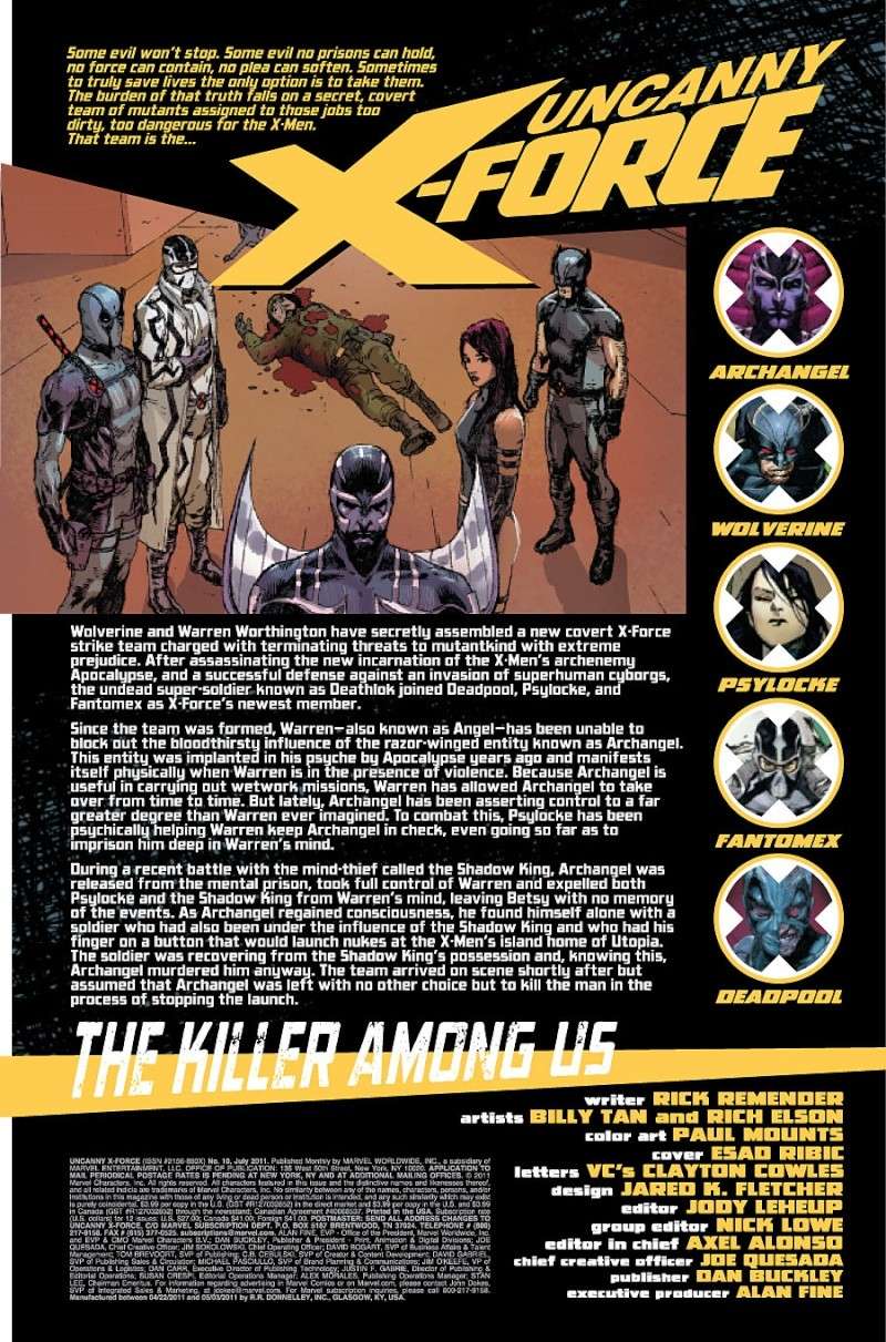 Uncanny X-Force #10 Prv86677