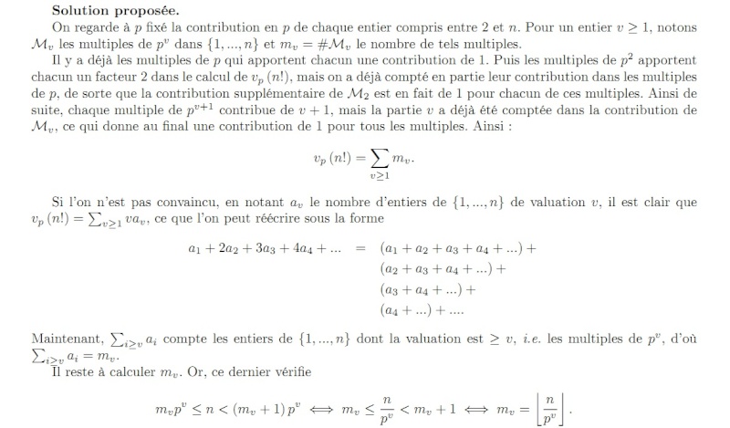 La formule de Legendre. Demo10