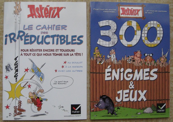 Livres: Astérix: "300 énigmes et jeux" et Astérix: "le cahier des irréductibles"(Avril 2011) Img_3831