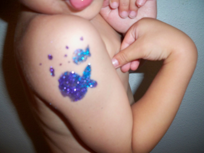 Omg You guys are good I made Glitter Tattoo Stencils 100_4820