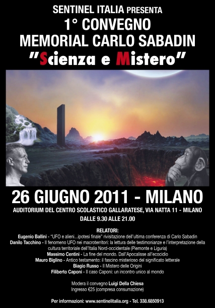1° Convegno Memorial Carlo Sabadin "Scienza e Mistero" Locand12