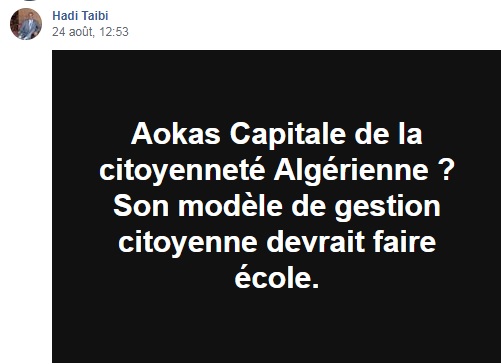 Aokas Capitale de la citoyenneté Algérienne ? Son modèle de gestion citoyenne devrait faire école. 2026