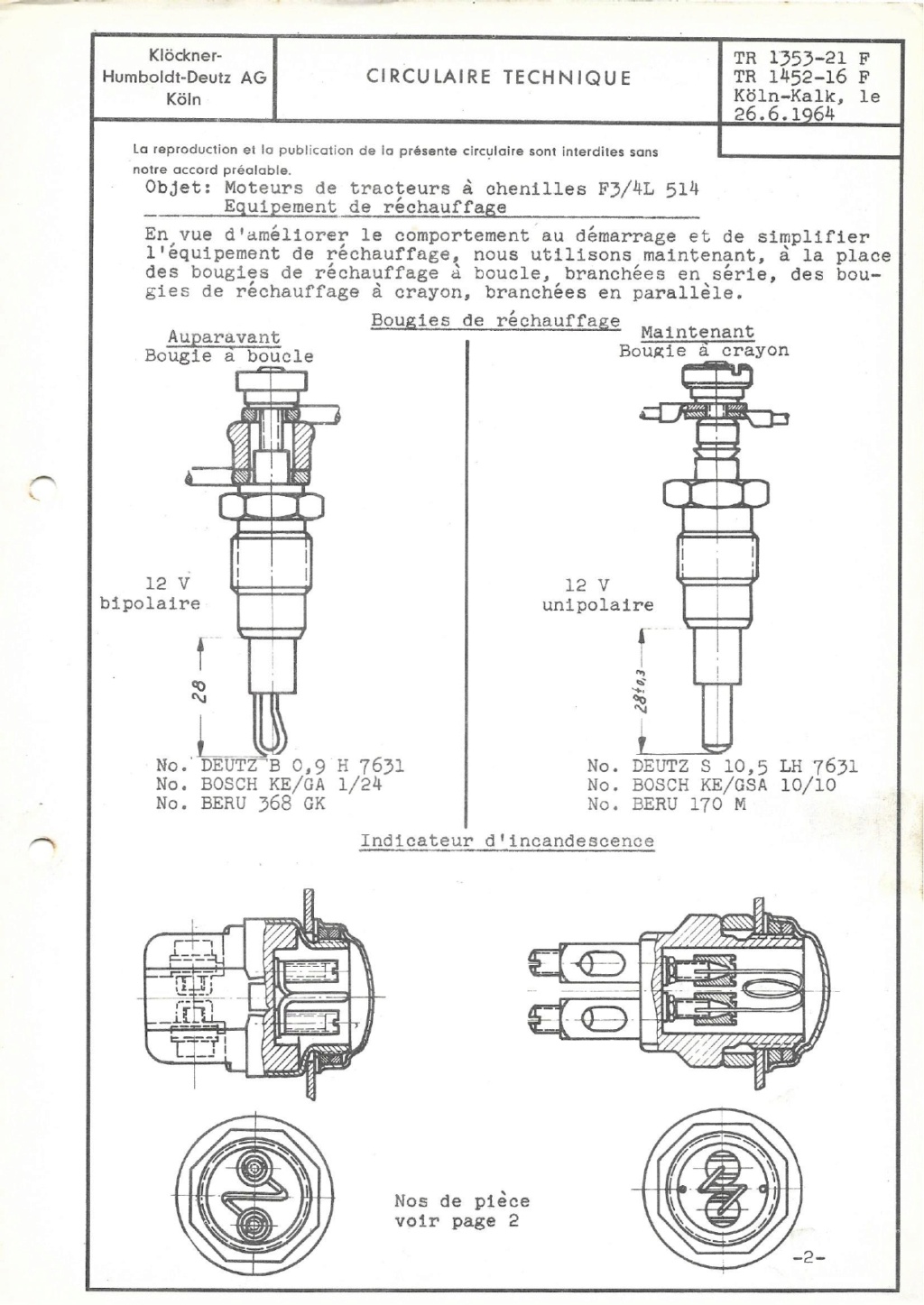 Tracteurs à chenilles F3-4L514 - Modification du système de préchauffage Modif_14