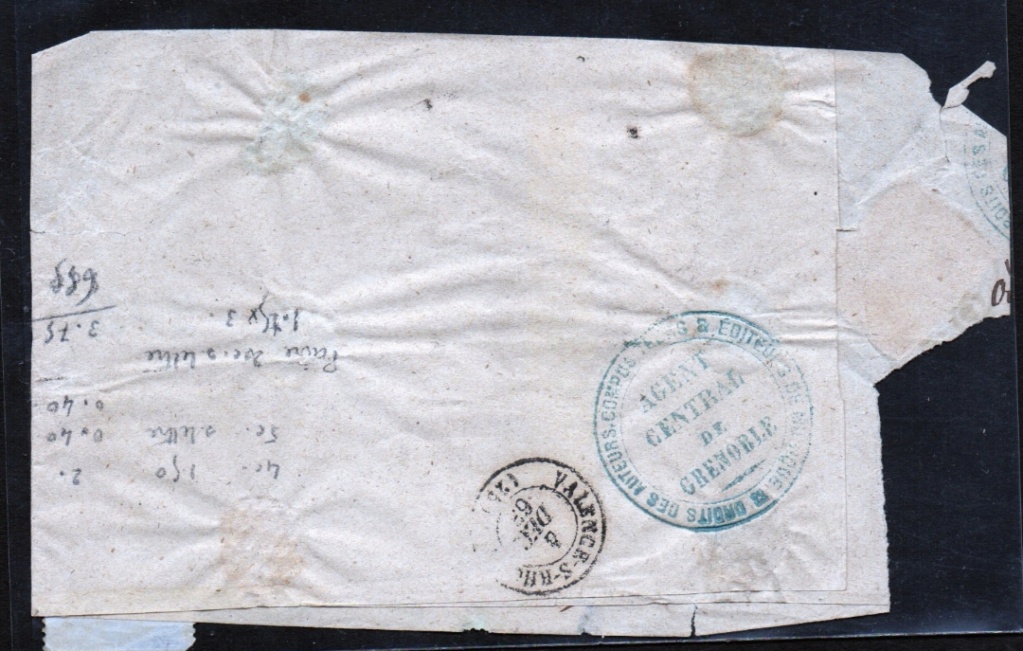 Lettre tarif papier d'affaire 1863 Screen80