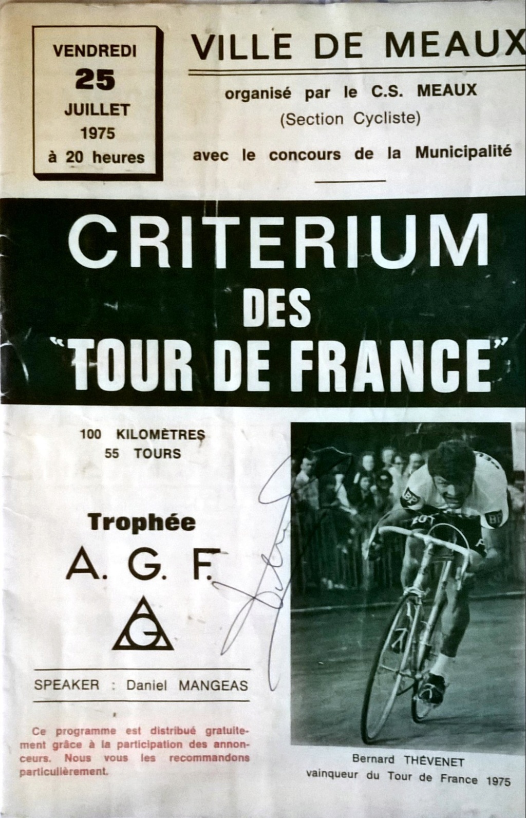 Critérium des "tour de France" 1974/75  Office27