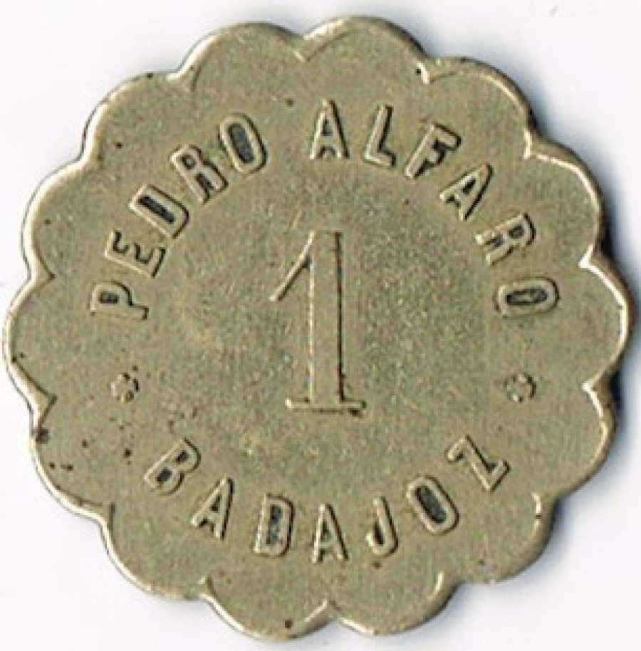 5, 10 y 25 céntimos. Fichas de Pedro Alfaro. Badajoz 1_pedr10