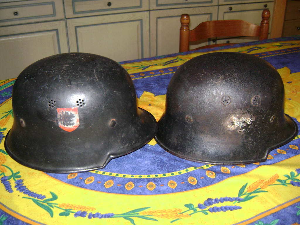 Casque de pompiers allemand en aluminium. Dsc07024