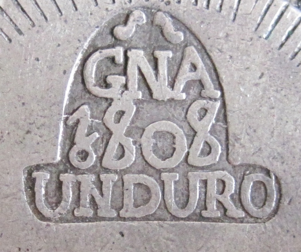 Duro (5 Pesetas) de Fernando VII. 1808, Gerona Nref8814