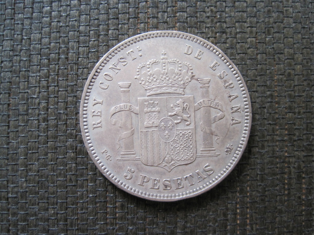 5 Pesetas de Alfonso XIII del 1891. Ref16410