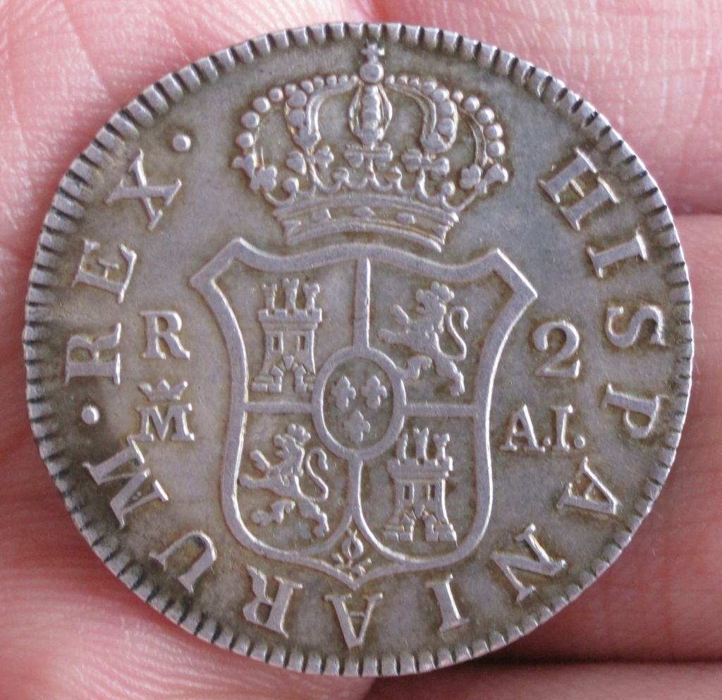 2 Reales Carlos IV de 1808. Ref30411