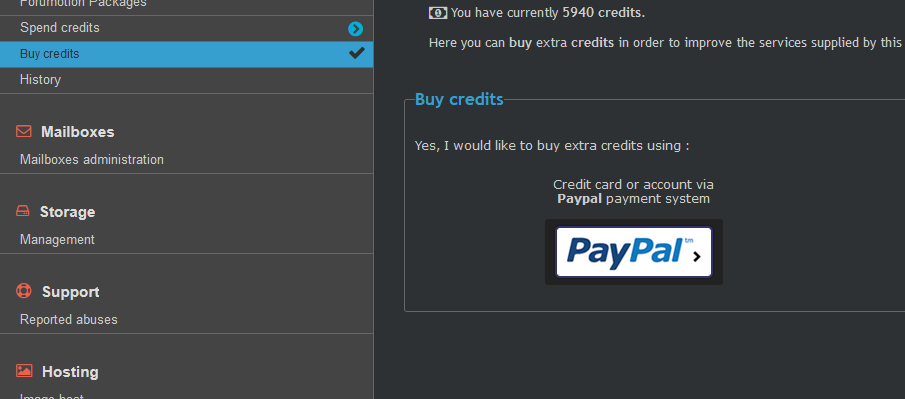 PunBB - Error message when trying to purchase credits via paypal Screen10