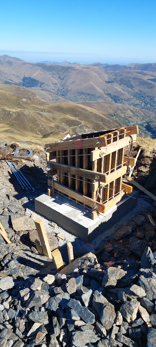 Construction téléski à enrouleurs des 1000 - Cap des Hittes, Peyragudes 20221019