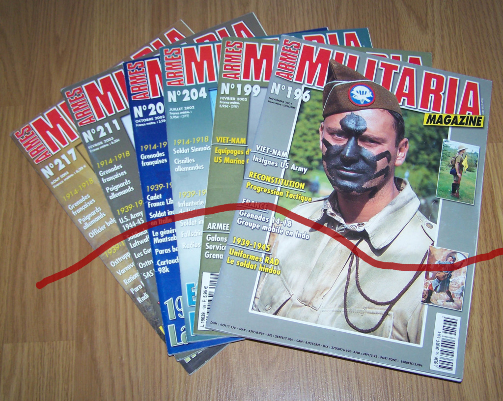 (E) lot 6 numéros militaria magazine 100_9185