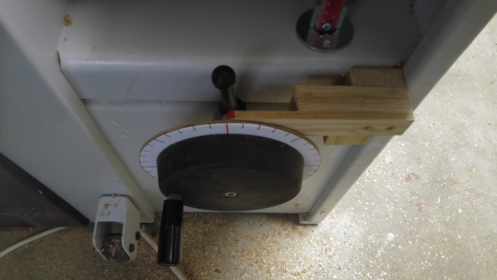 Vernier pour la table de rabotage du HX310 Vernie14