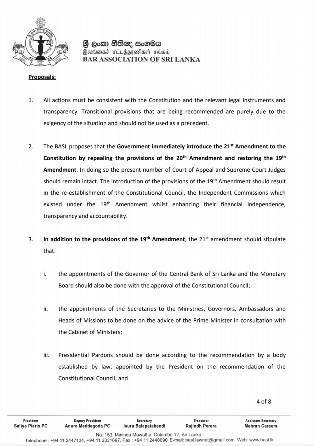 SriLankaEconomicCrisis - BASL proposal not likely to resolve the current economic crisis! 411