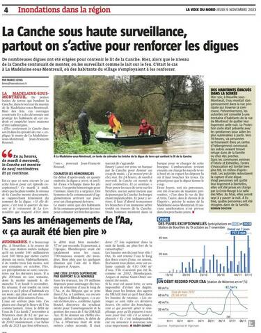 Inondations : Comment dire merci après la solidarité qui a aidé les  habitants de Saint-Floris ? - La Voix du Nord