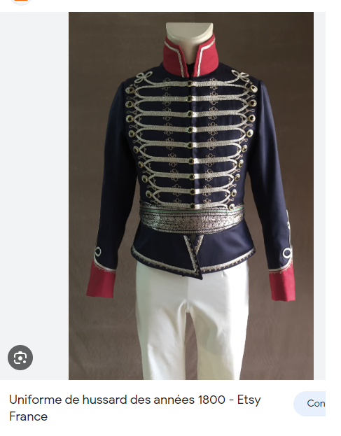 Médaillon représentant un colonel de hussard premier Empire (1804-1815) Sans_t15