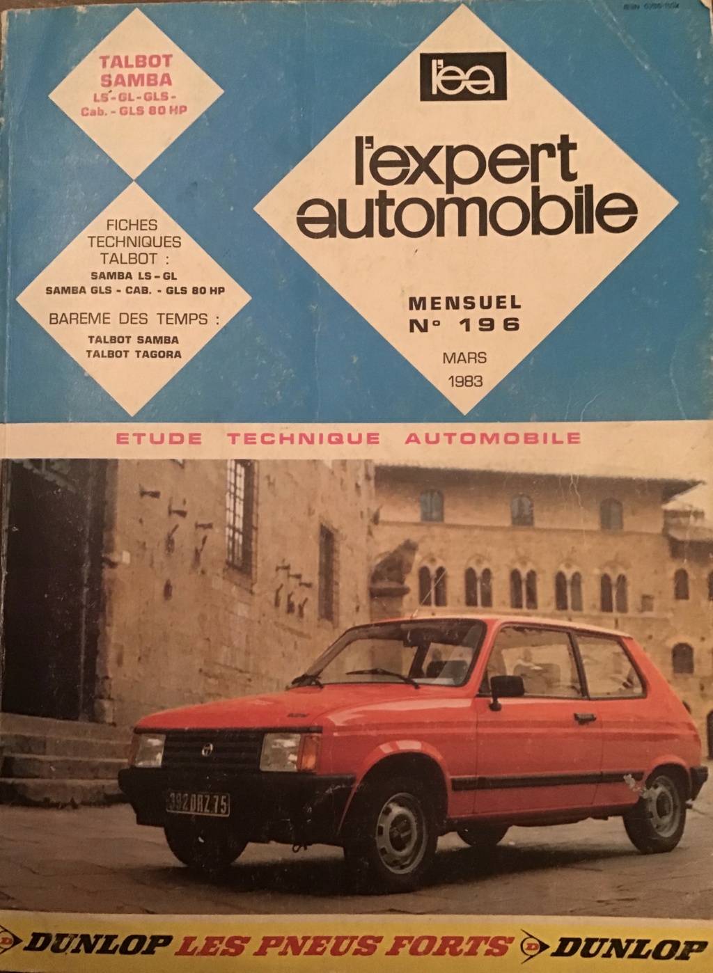 Extrait l’Expert Automobile N°196  Mars 1983 545d2110