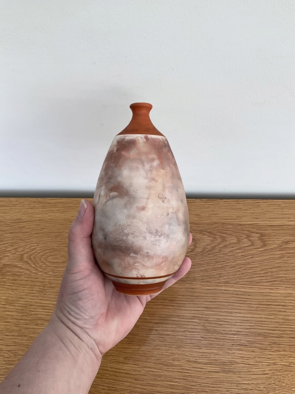 Raku Style Vase - signed - Ardine Spitters, Dutch  Img_8611