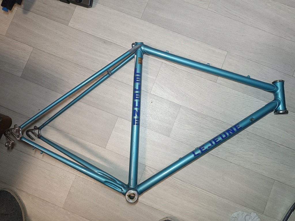 Vélo artisanal bleu en Columbus monté en campa nuovo / super record (restauration terminée) Img_2546