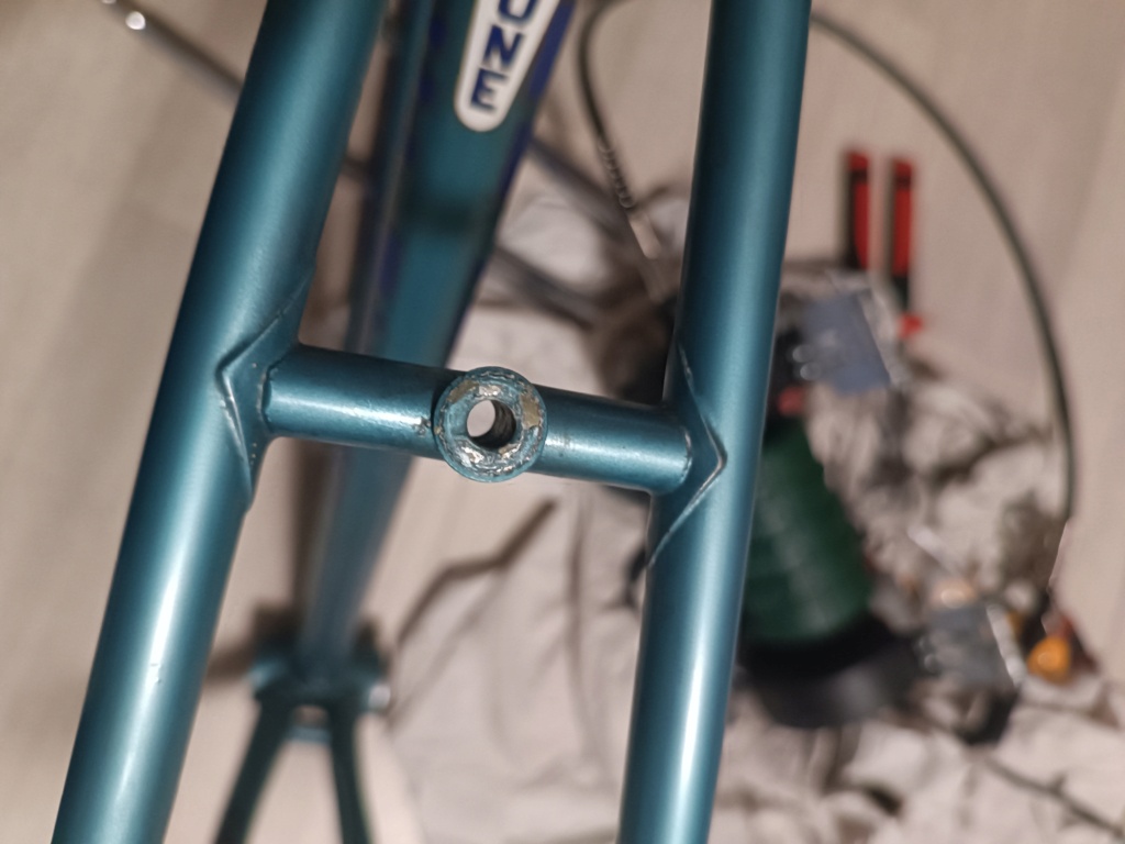 Vélo artisanal bleu en Columbus monté en campa nuovo / super record (restauration terminée) Img_2548