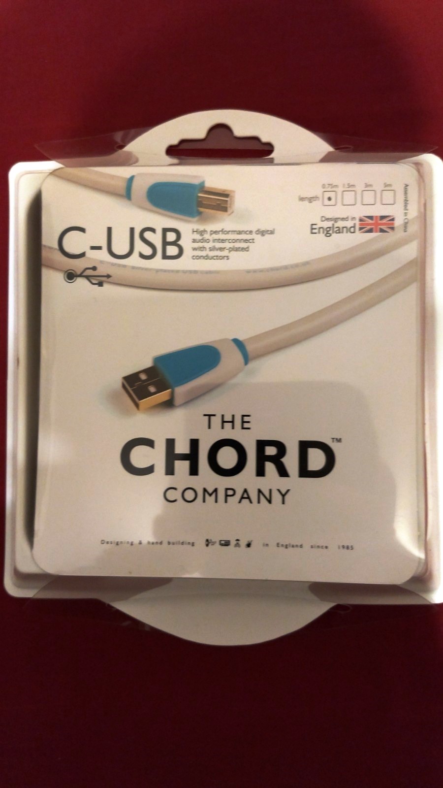 (Rm+spediz.)CHORD C-USB digital USB audio interconnect 75 cm pari al nuovo Img_2012