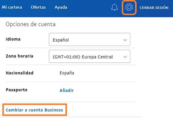 PAYPAL CUENTA PERSONAL Y BUSINESS Cambia10