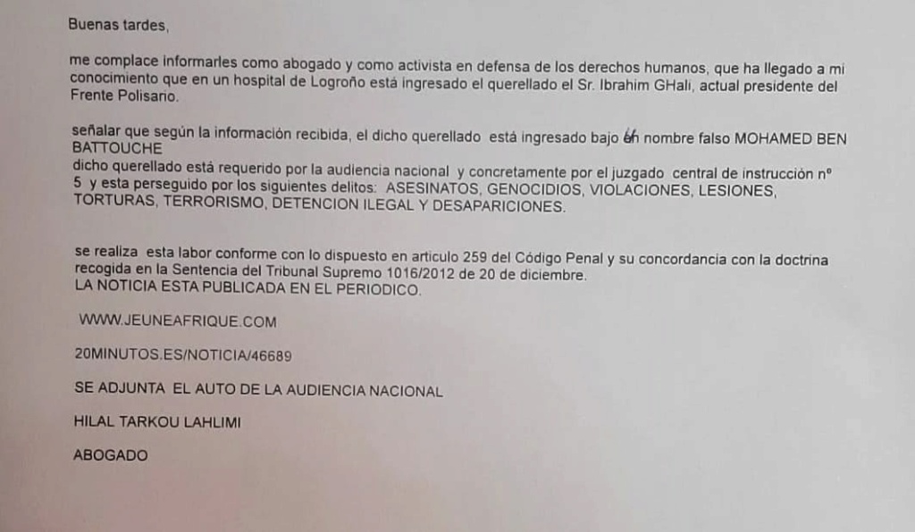 165 ecrit en lettre en espagnol