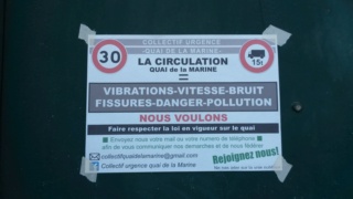 circulations : quai de la Marine : mobilisation des riverains 20210414