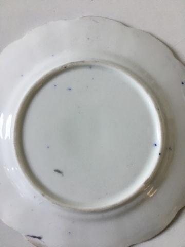 Small Blue White Fluted Porcelain Plate…Help to ID 7194b910